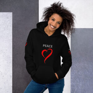Cozy Hoodie Peace Heart Swish