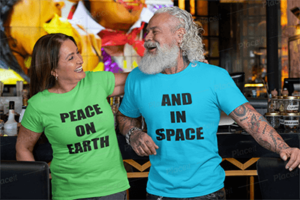 peaceful woman and man having fun 2