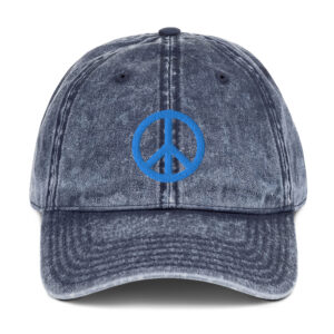 Vintage Cotton Twill Cap Blue/Aqua