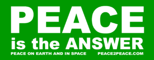 Peace is the Answer Sticker