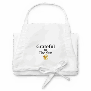 Embroidered Grateful for the Sun Apron