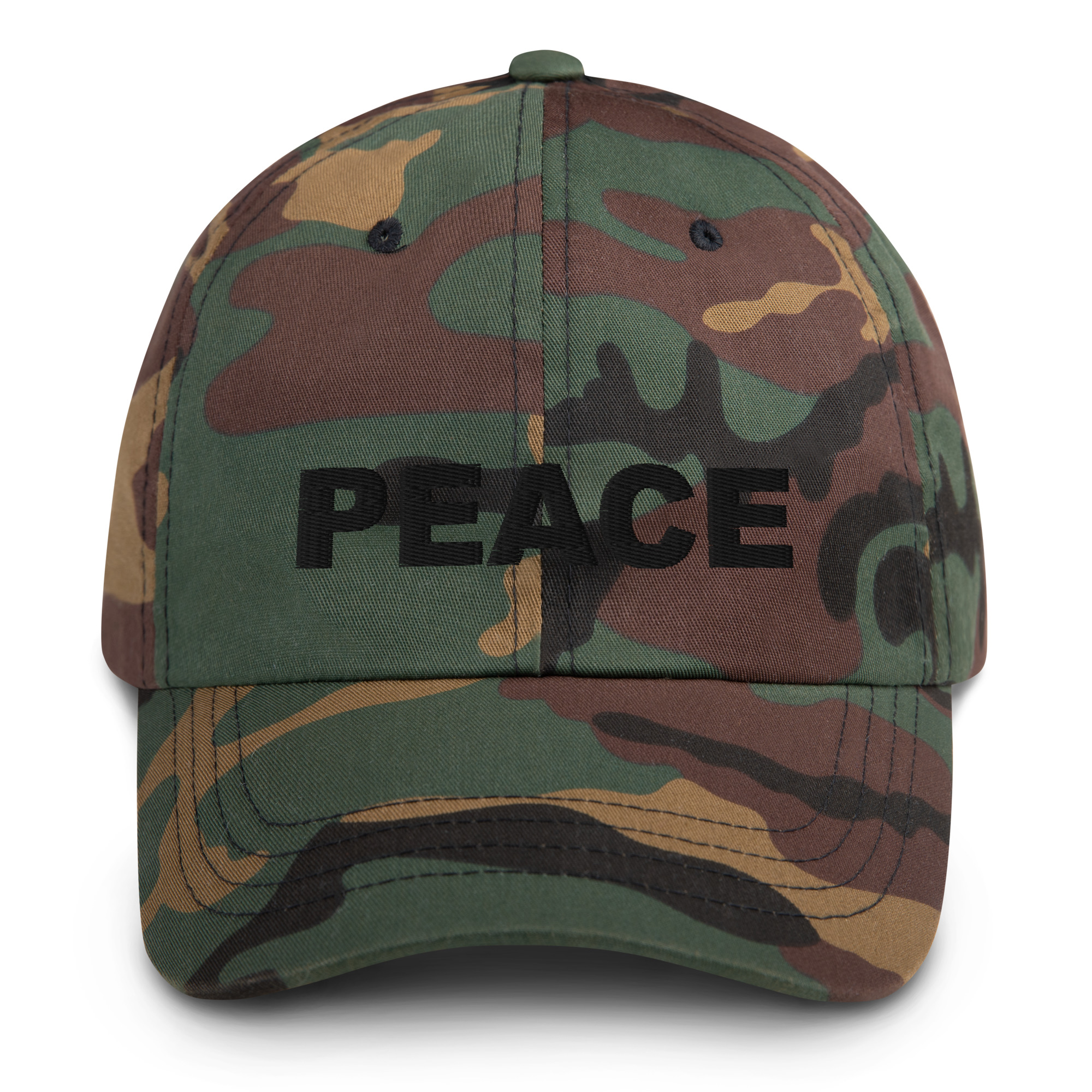 Iconic Camo Hat Embroidered Black