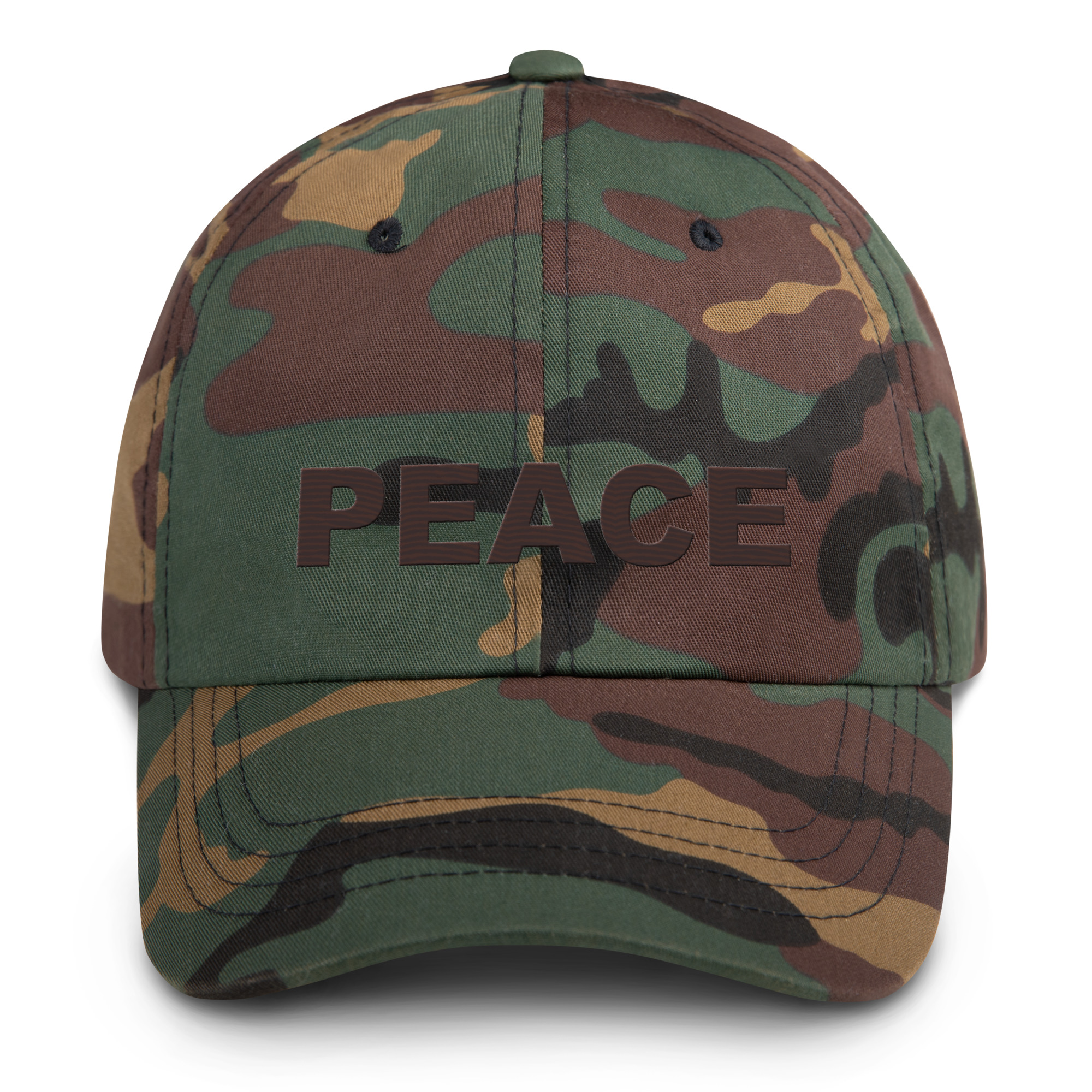 Iconic Camo Hat Embroidered Brown