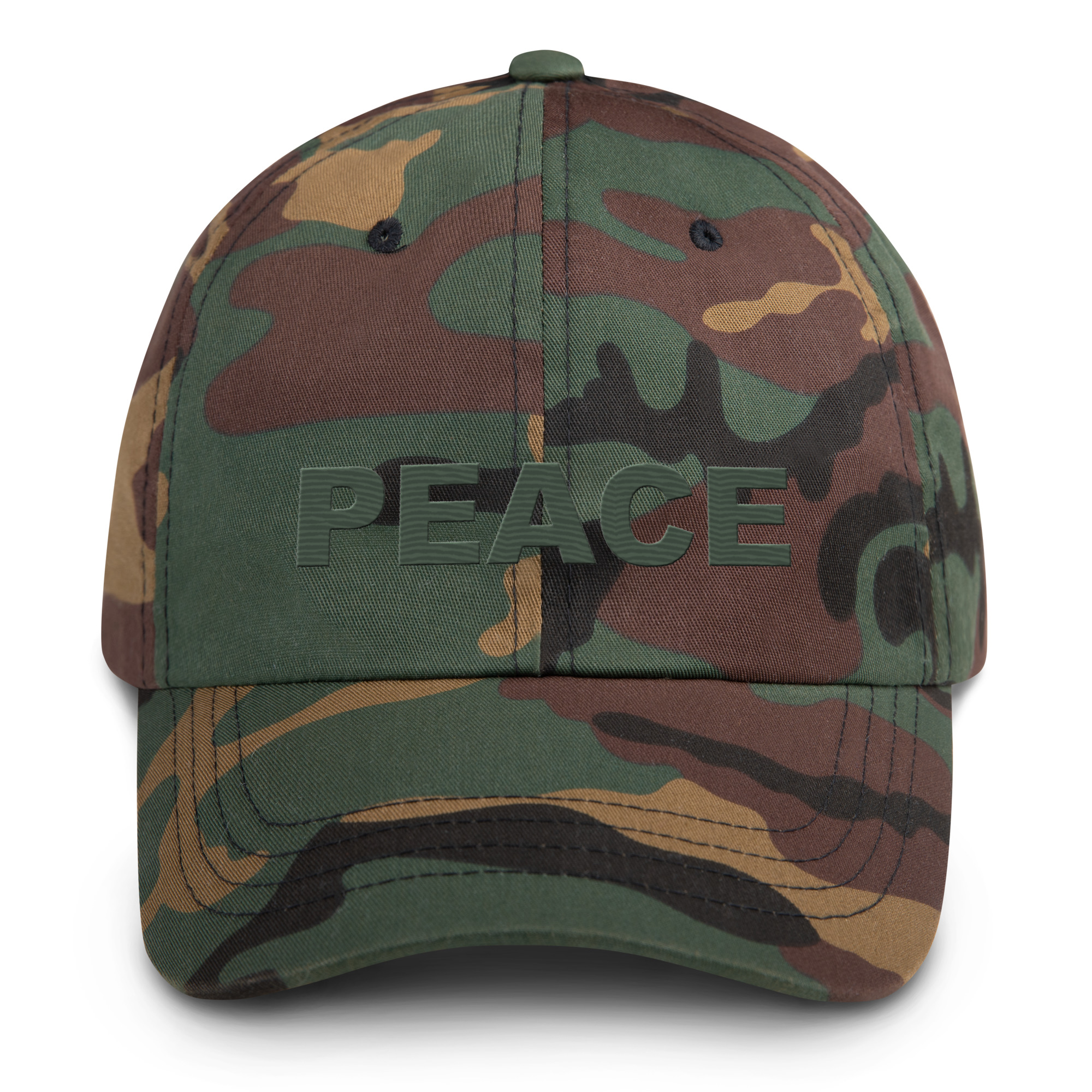 Iconic Camo Hat Embroidered Green