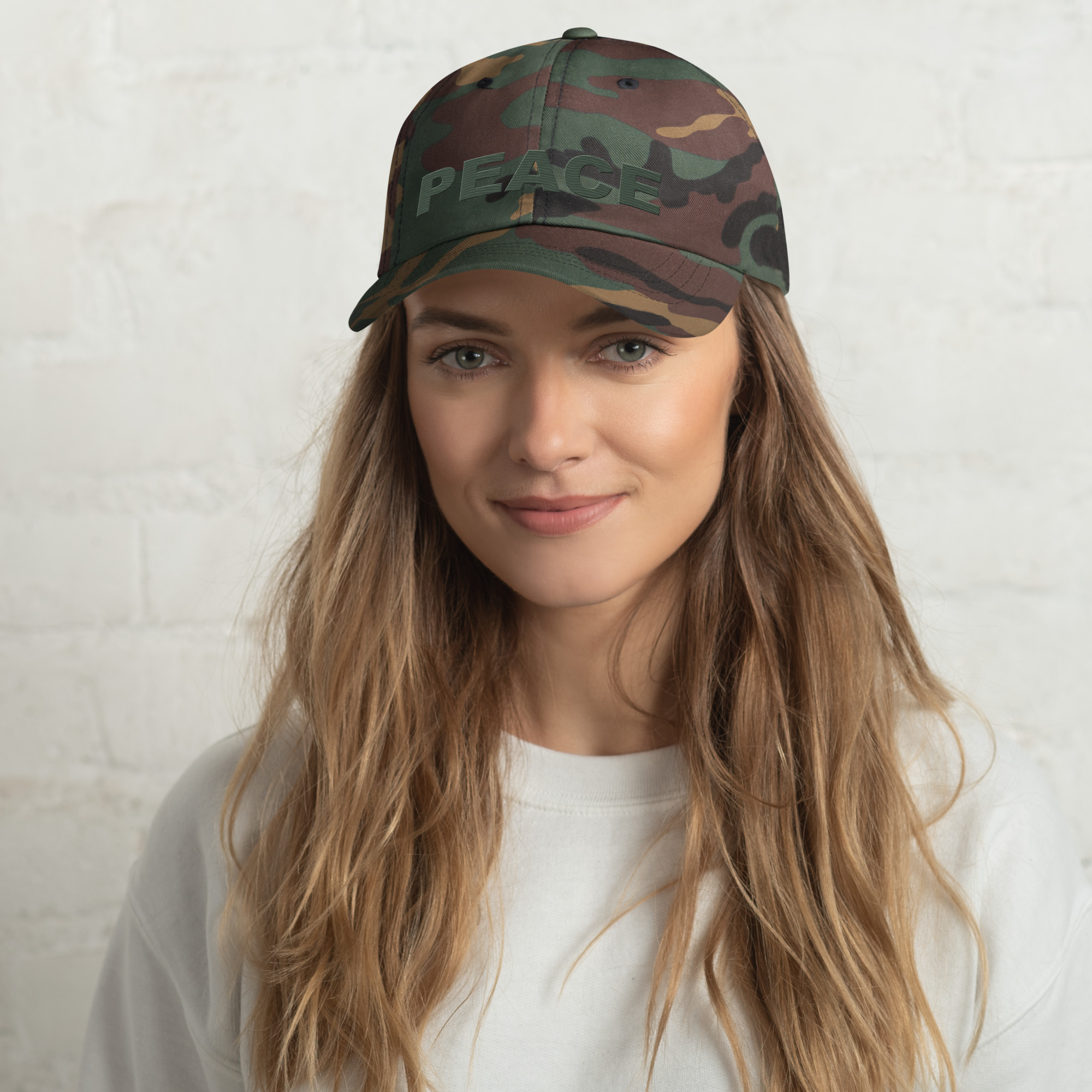 Iconic Camo Hat Embroidered Green - Image 2