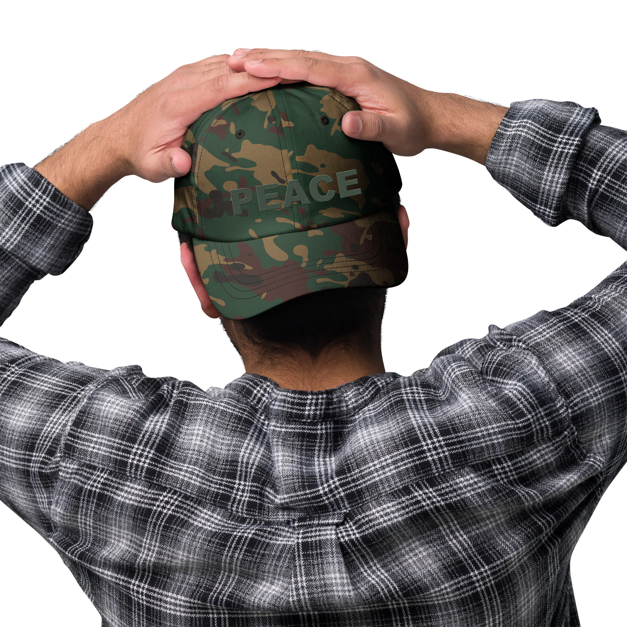 Iconic Camo Hat Embroidered Green - Image 4