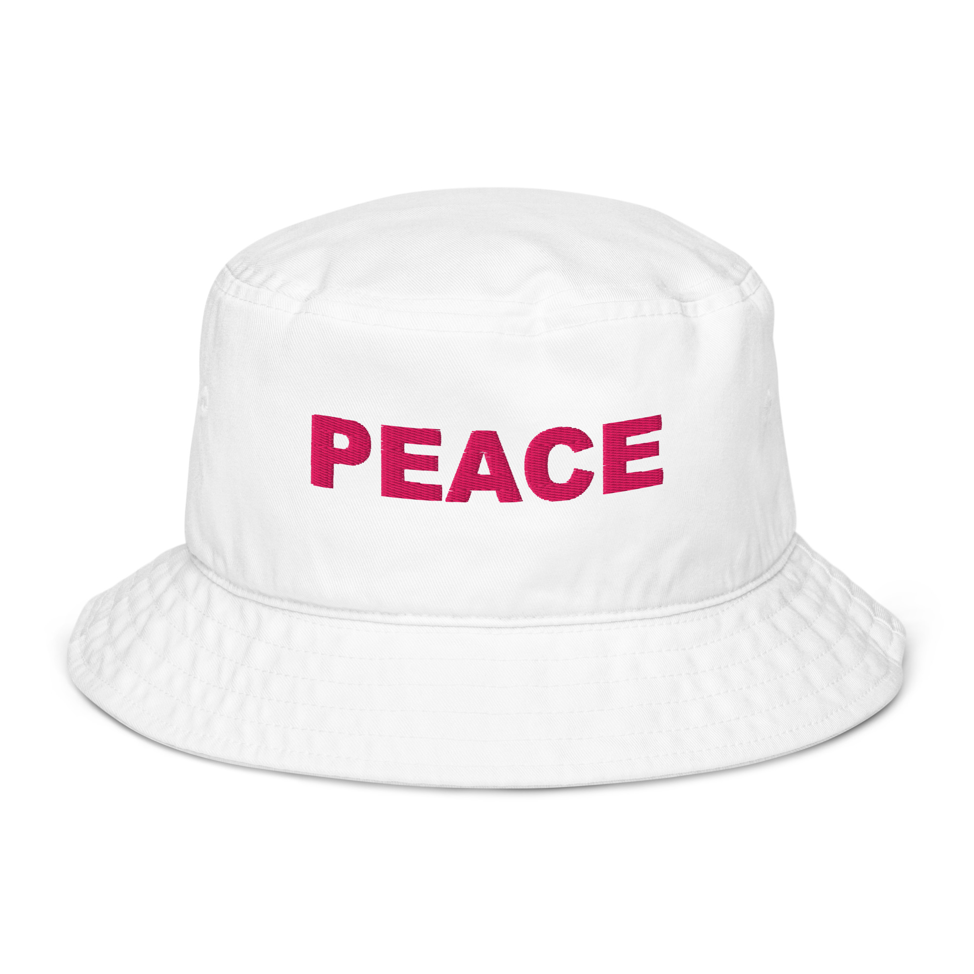 Organic Bucket Hat Embroidered Flamingo - Image 5