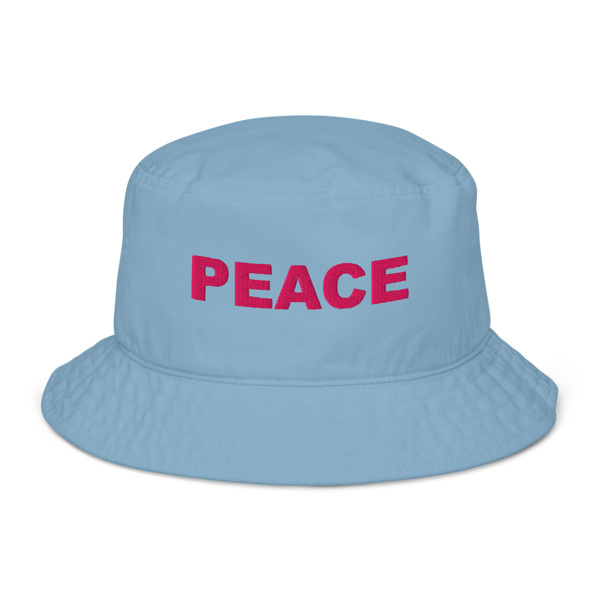 Organic Bucket Hat Embroidered Flamingo - Image 3